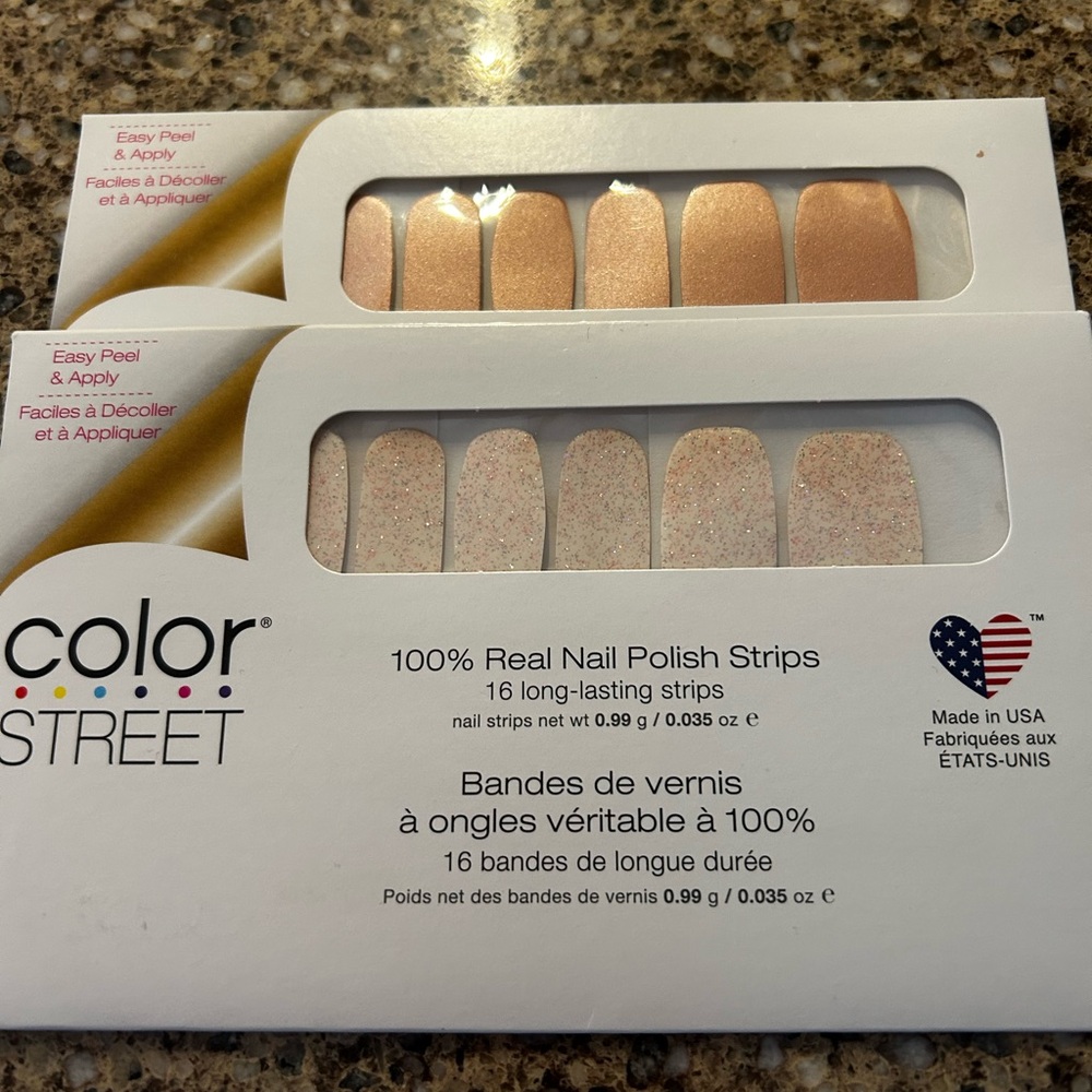 Color Street Nail Polish Strips Set- Wannabe and At the Plaza